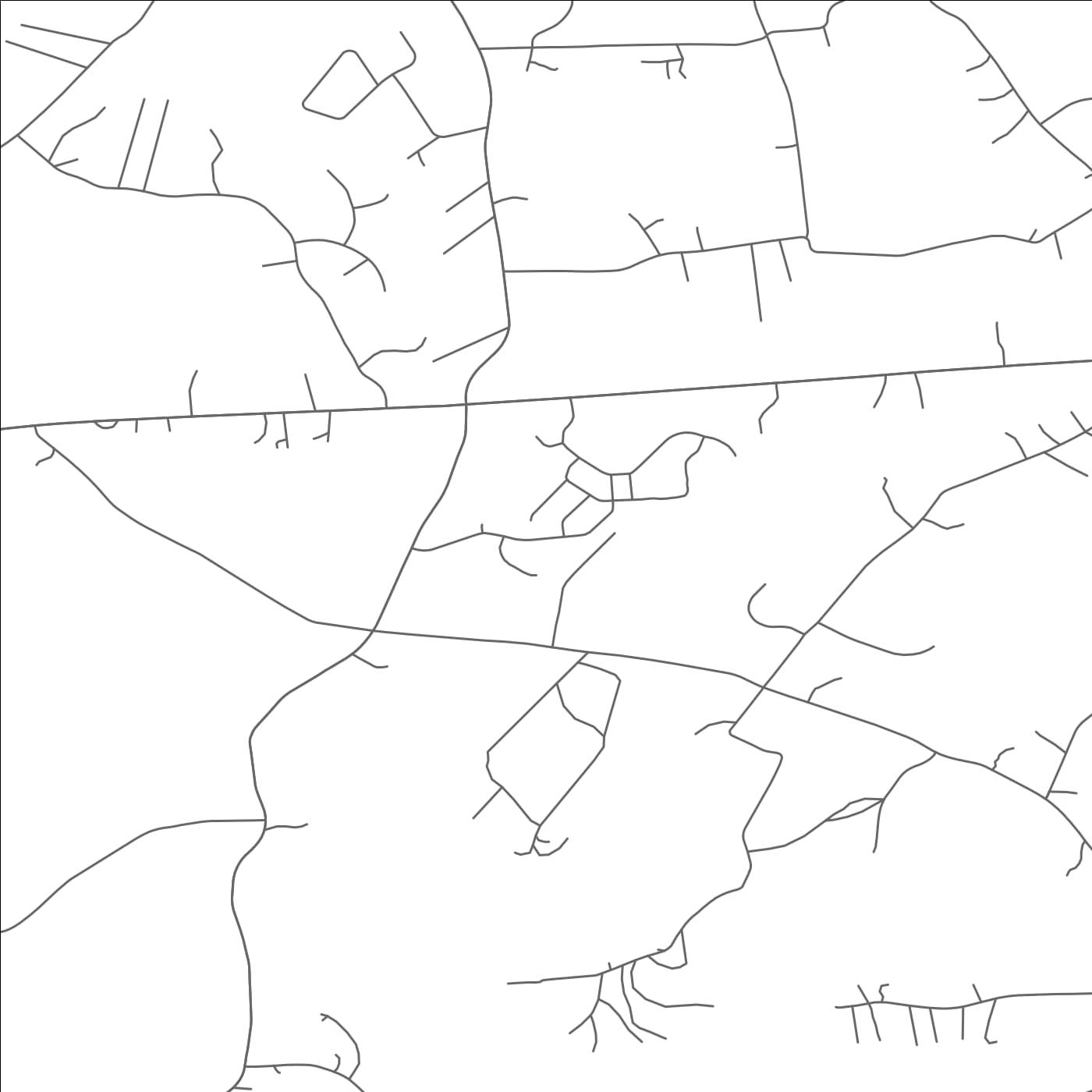 ROAD MAP OF PUGHTOWN, PENNSYLVANIA BY MAPBAKES