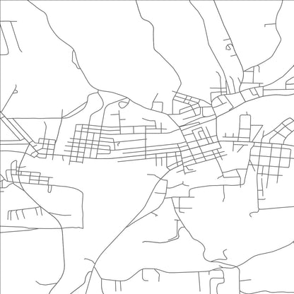 ROAD MAP OF PUNXSUTAWNEY, PENNSYLVANIA BY MAPBAKES