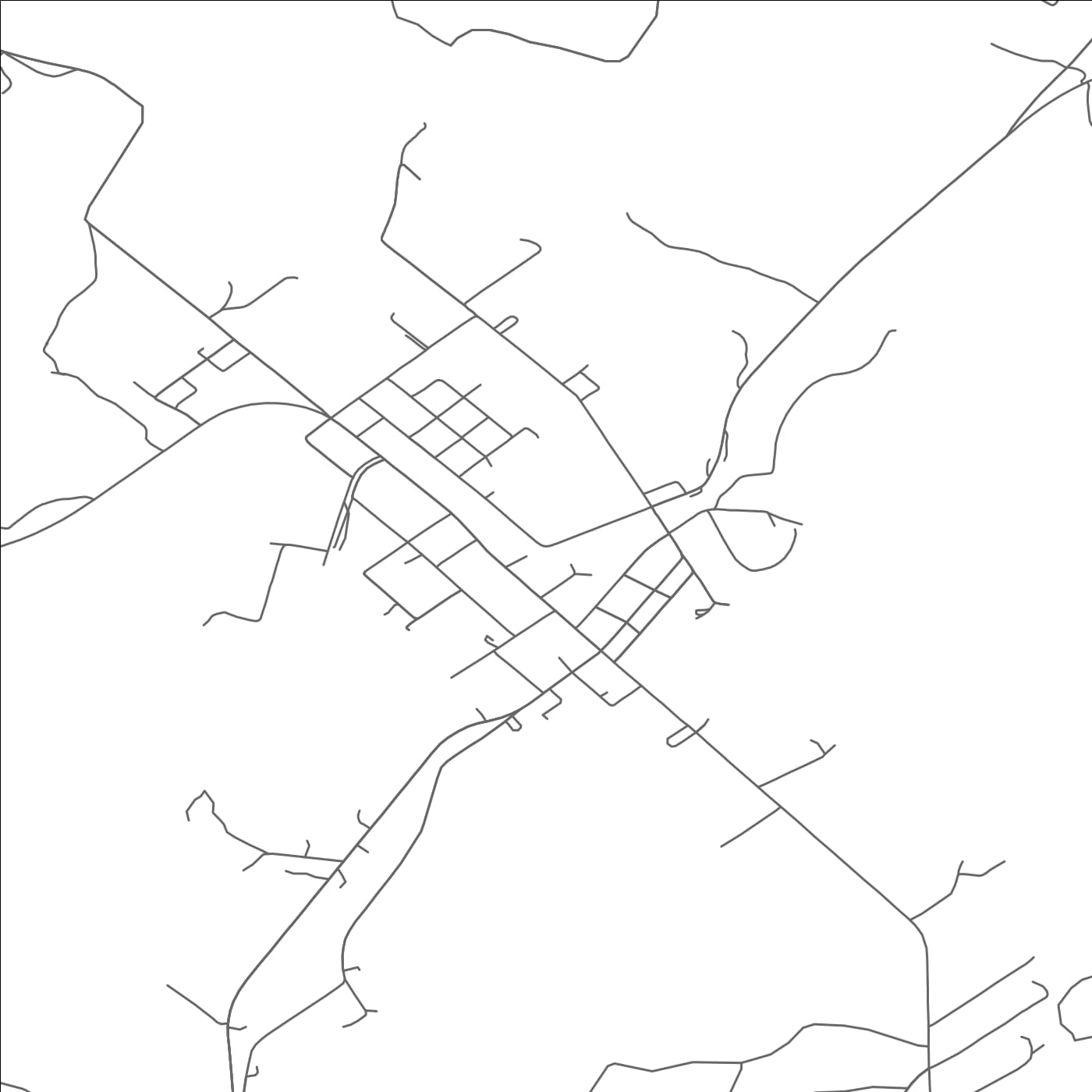 ROAD MAP OF RAMEY, PENNSYLVANIA BY MAPBAKES