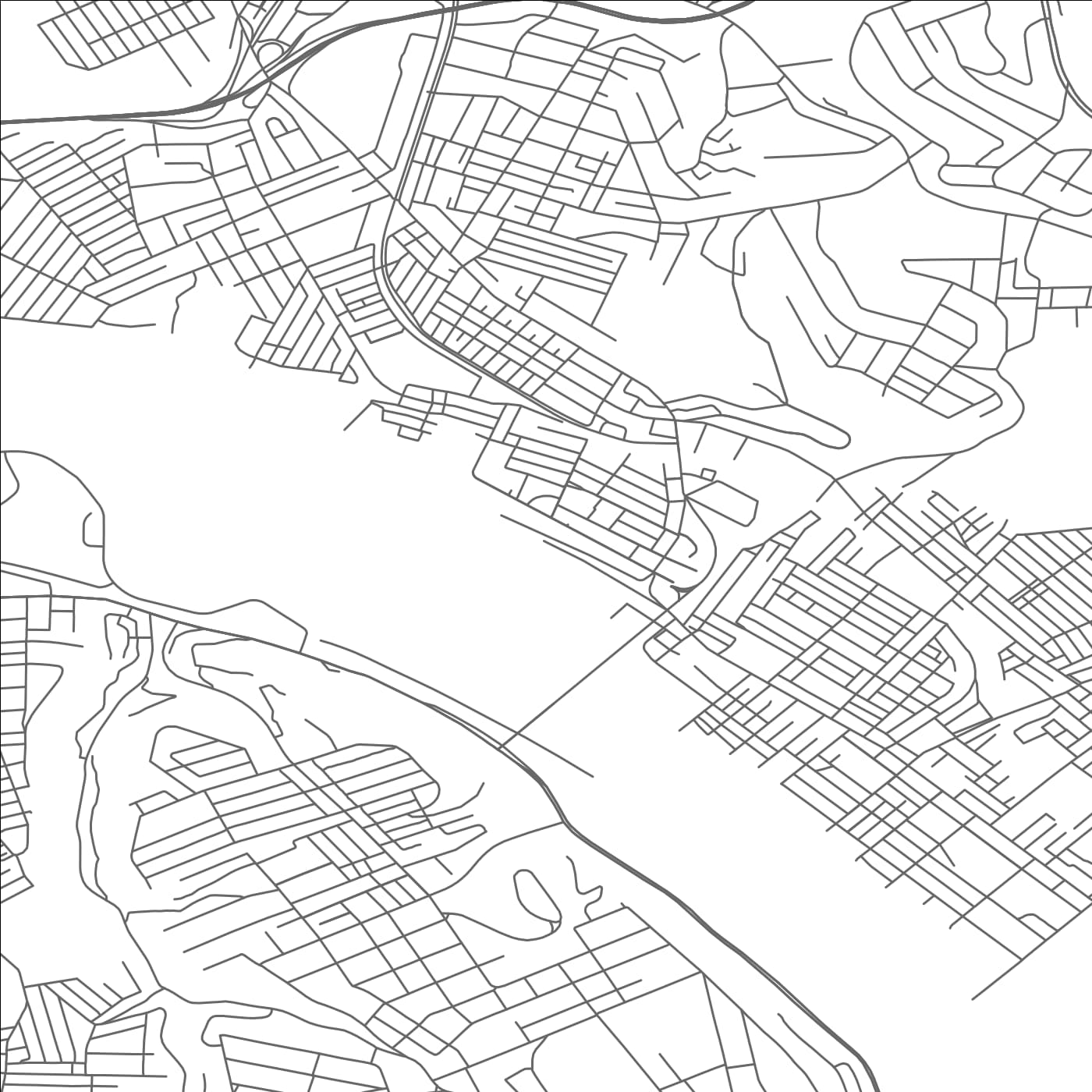 ROAD MAP OF RANKIN, PENNSYLVANIA BY MAPBAKES