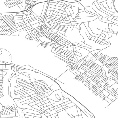 ROAD MAP OF RANKIN, PENNSYLVANIA BY MAPBAKES