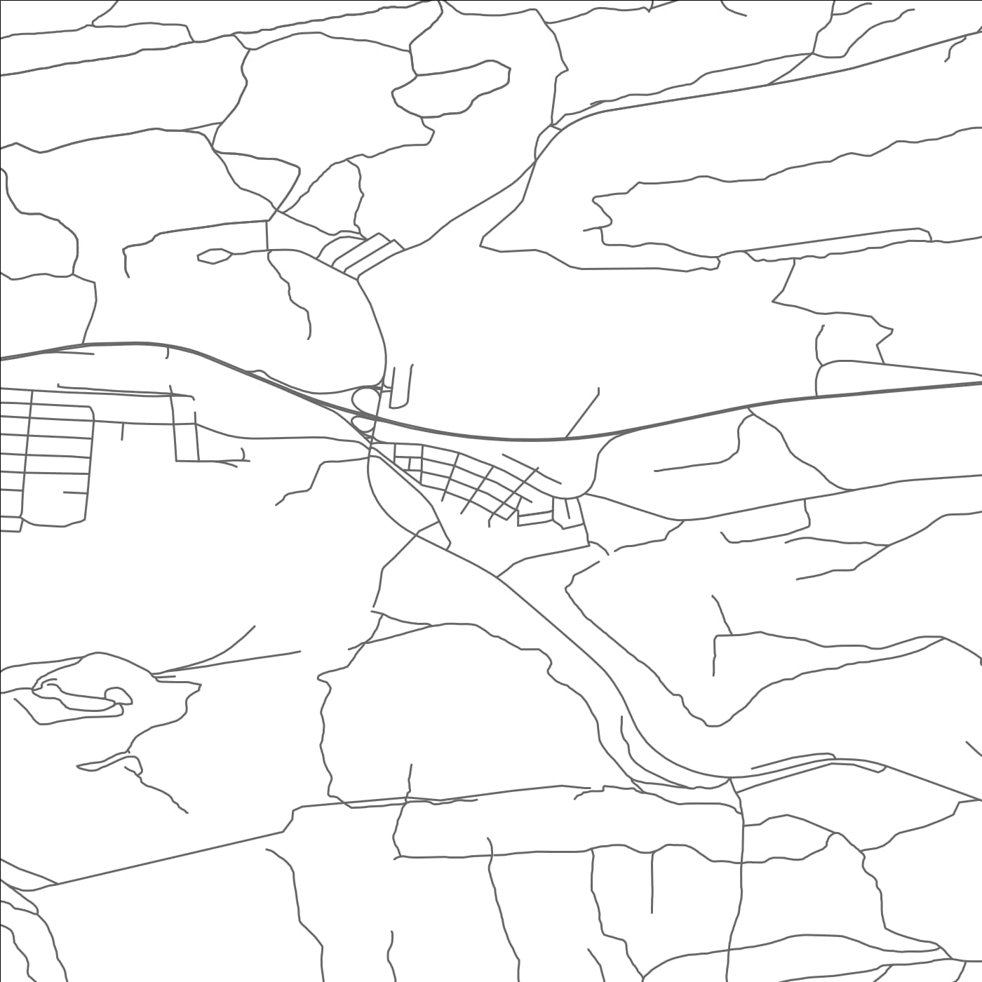 ROAD MAP OF RANSHAW, PENNSYLVANIA BY MAPBAKES