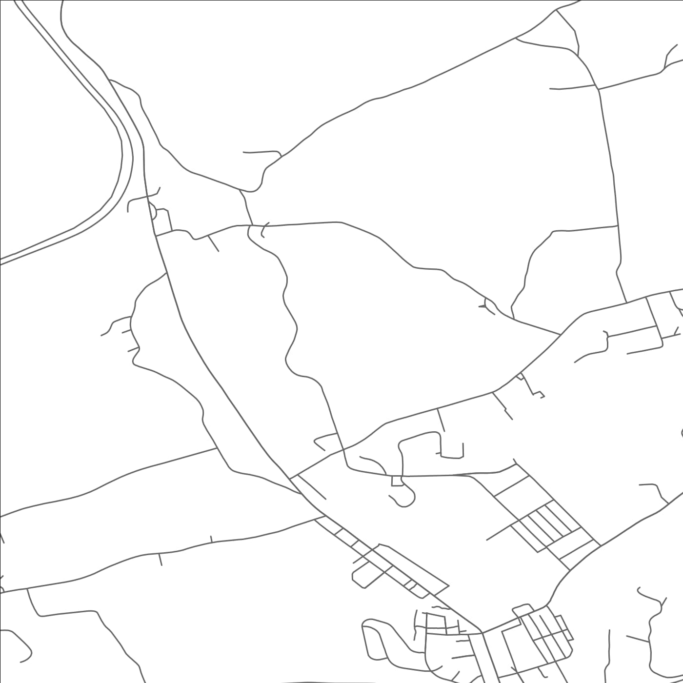 ROAD MAP OF RAVINE, PENNSYLVANIA BY MAPBAKES