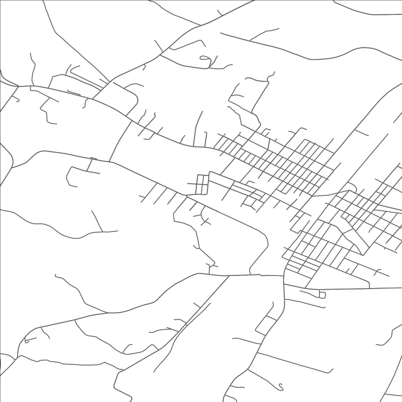 ROAD MAP OF REIGHTOWN, PENNSYLVANIA BY MAPBAKES