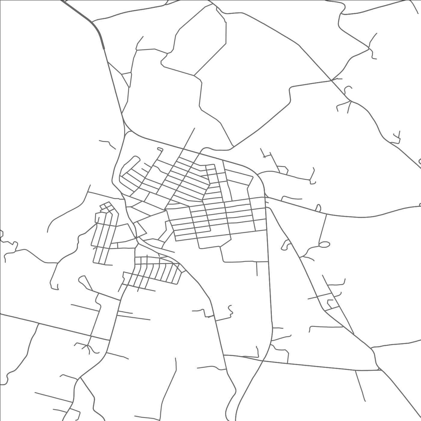 ROAD MAP OF ROARING SPRING, PENNSYLVANIA BY MAPBAKES