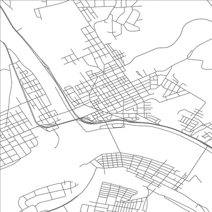 ROAD MAP OF ROCHESTER, PENNSYLVANIA BY MAPBAKES