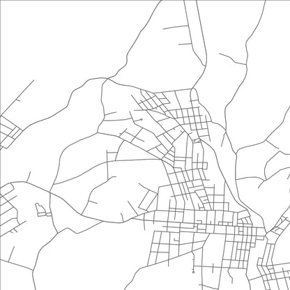 ROAD MAP OF ROSETO, PENNSYLVANIA BY MAPBAKES