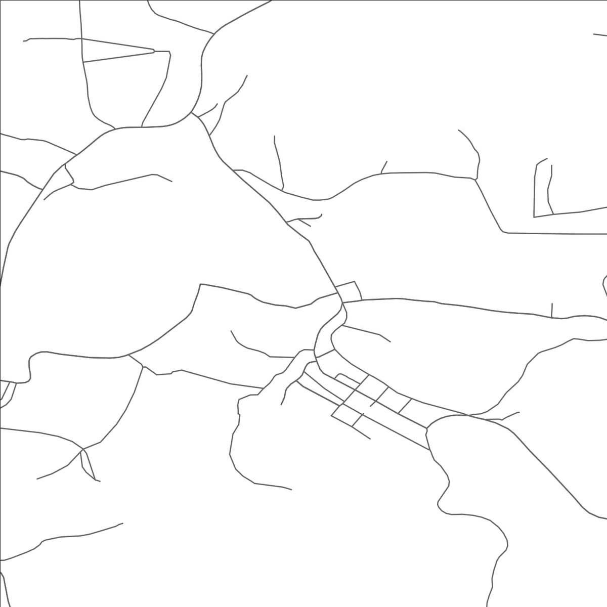 ROAD MAP OF ROSSITER, PENNSYLVANIA BY MAPBAKES