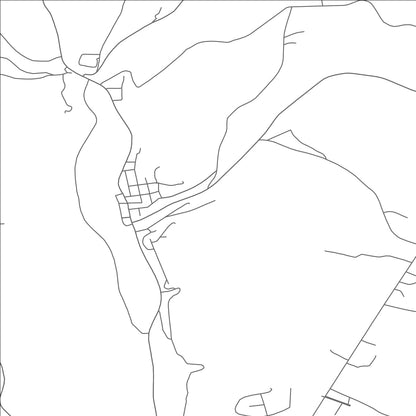 ROAD MAP OF ROUSEVILLE, PENNSYLVANIA BY MAPBAKES