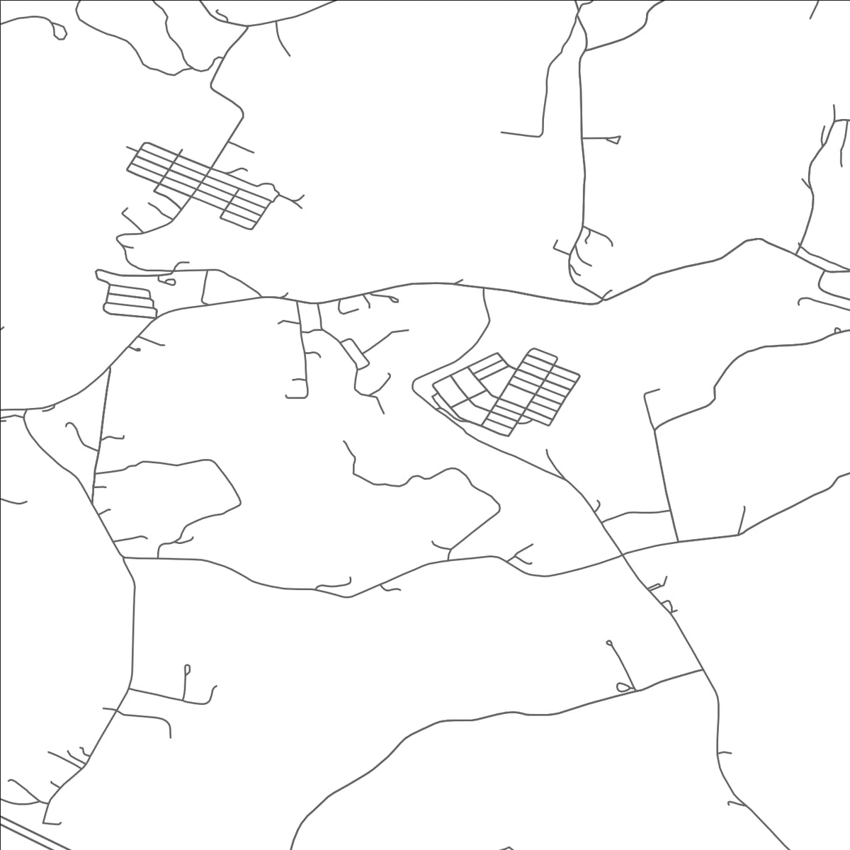 ROAD MAP OF ROWES RUN, PENNSYLVANIA BY MAPBAKES