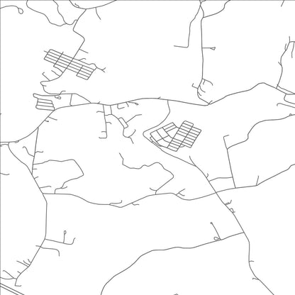 ROAD MAP OF ROWES RUN, PENNSYLVANIA BY MAPBAKES