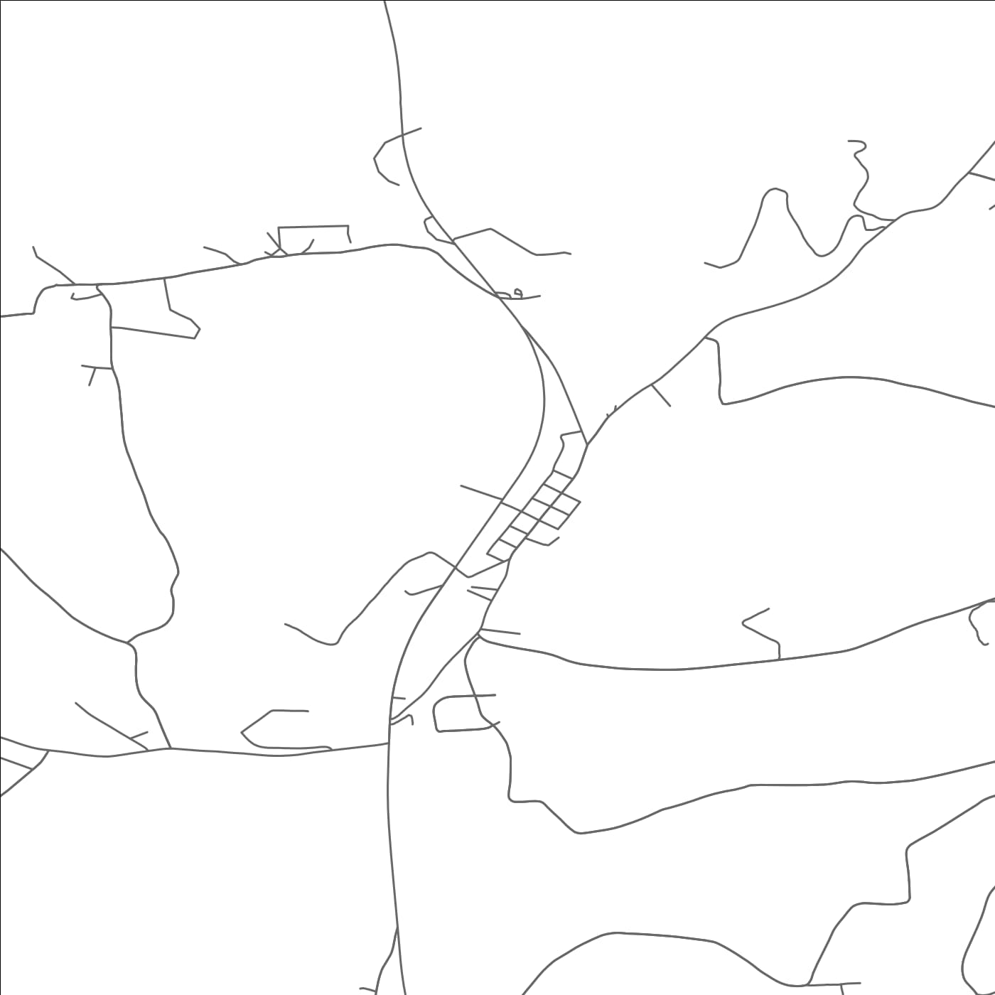 ROAD MAP OF SALLADASBURG, PENNSYLVANIA BY MAPBAKES