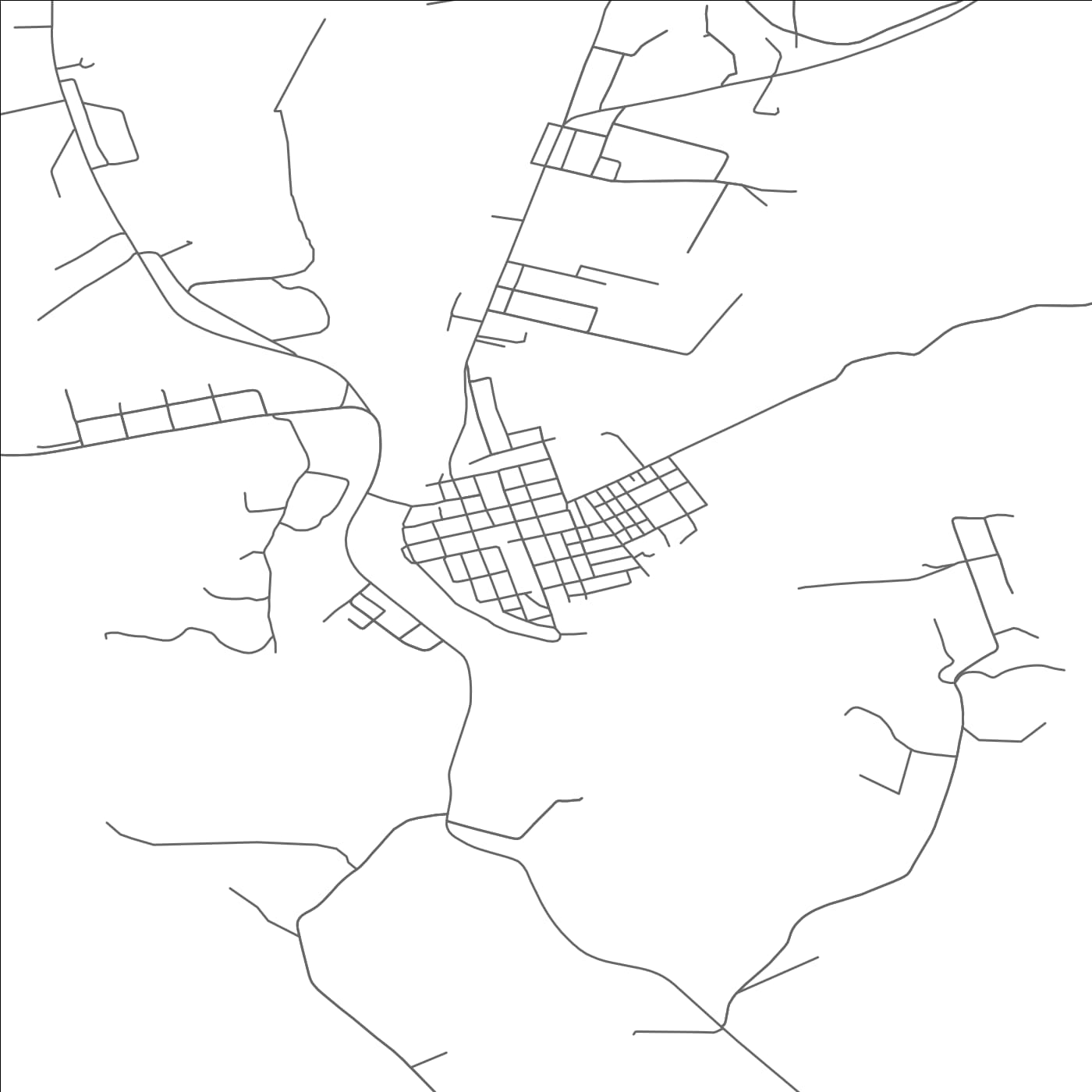 ROAD MAP OF SALTSBURG, PENNSYLVANIA BY MAPBAKES