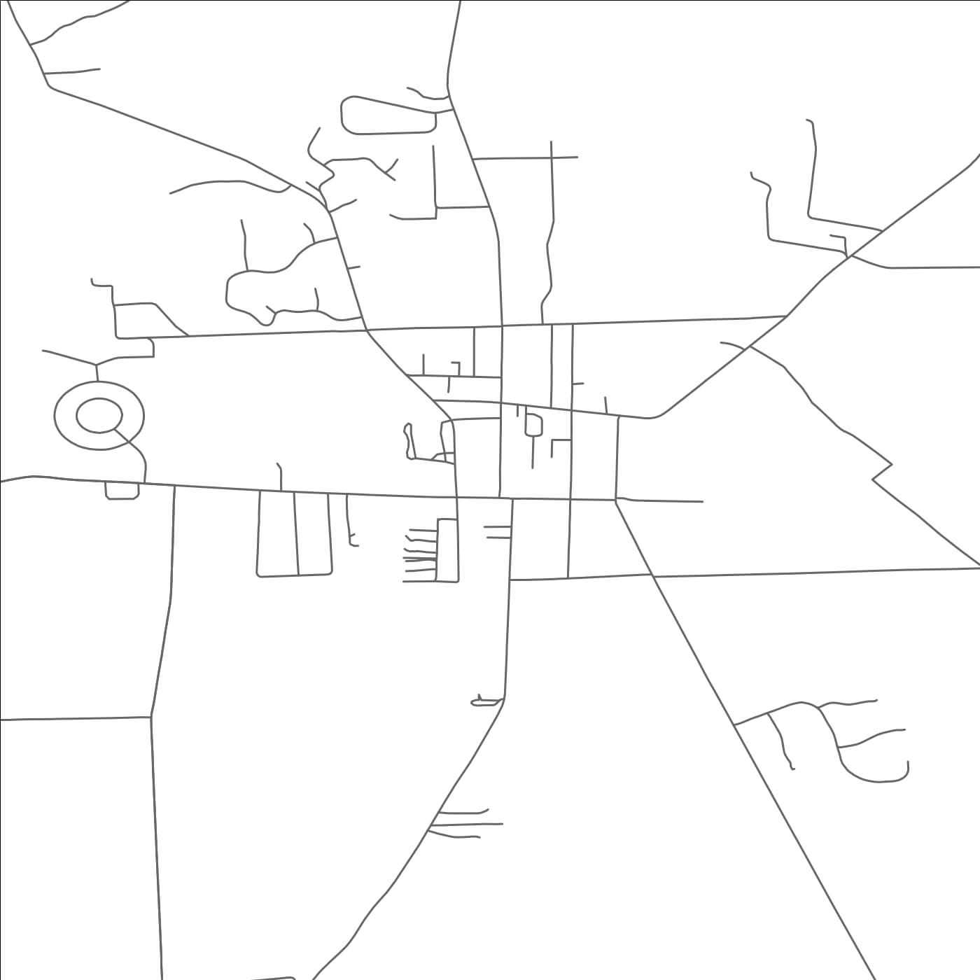 ROAD MAP OF SAXONBURG, PENNSYLVANIA BY MAPBAKES