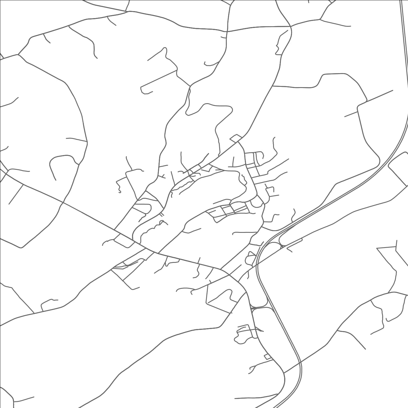 ROAD MAP OF SAYLORSBURG, PENNSYLVANIA BY MAPBAKES