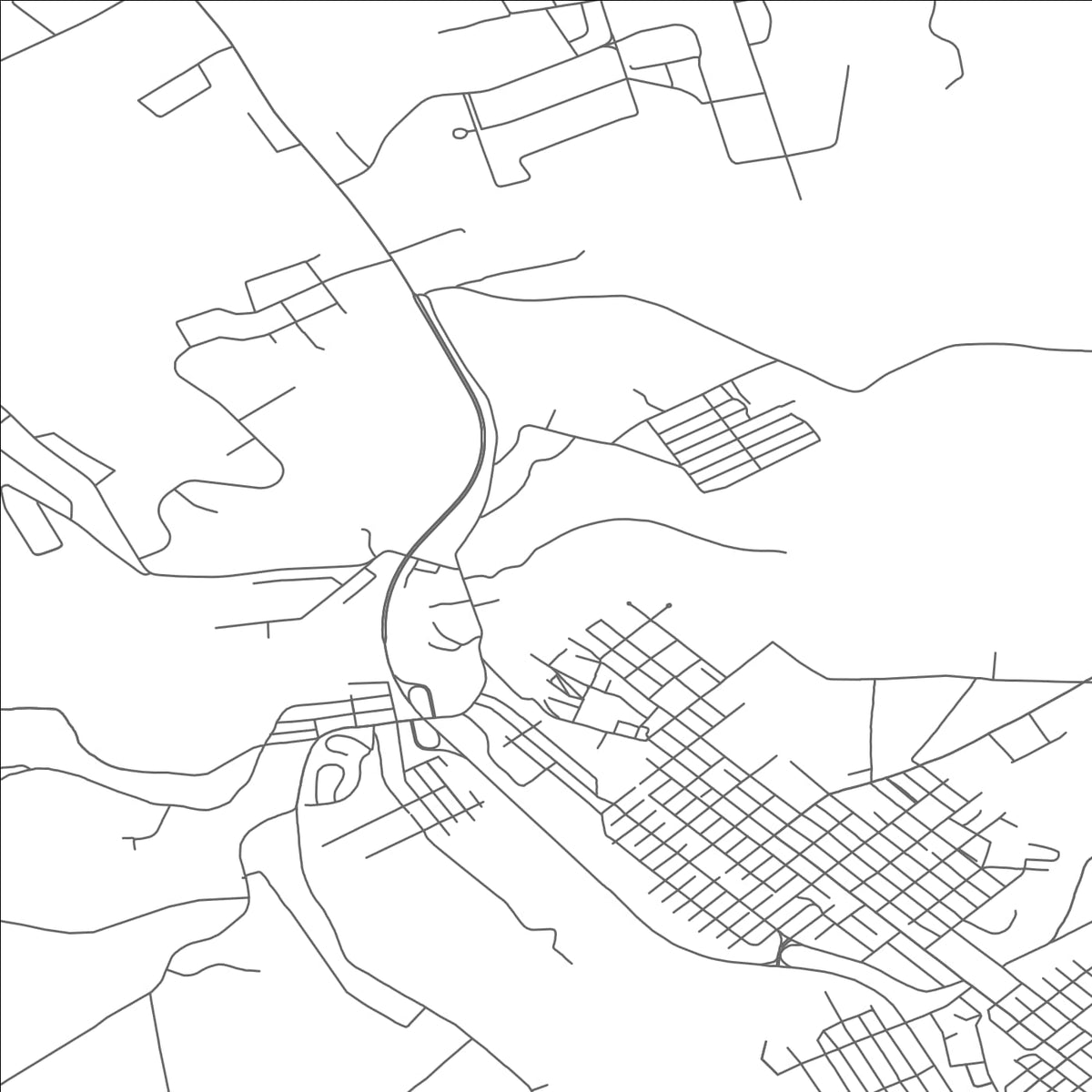 ROAD MAP OF SCALP LEVEL, PENNSYLVANIA BY MAPBAKES