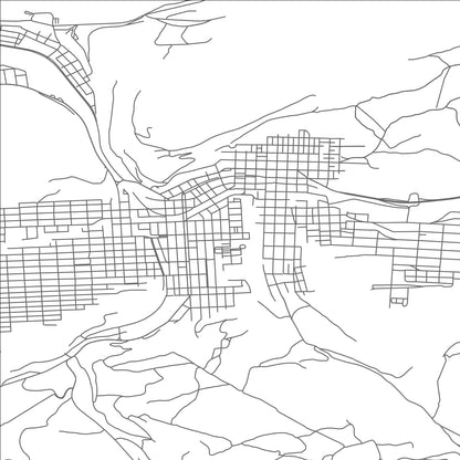 ROAD MAP OF SHAMOKIN, PENNSYLVANIA BY MAPBAKES