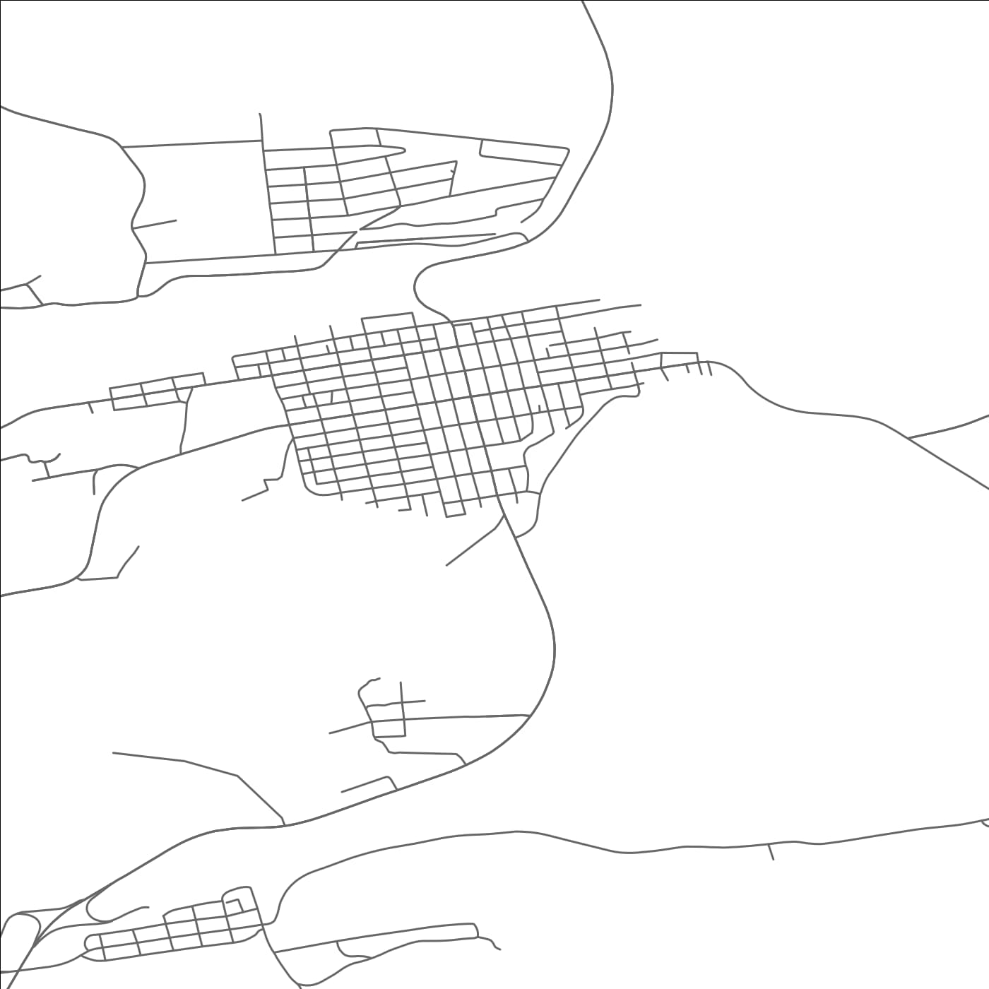 ROAD MAP OF SHENANDOAH, PENNSYLVANIA BY MAPBAKES