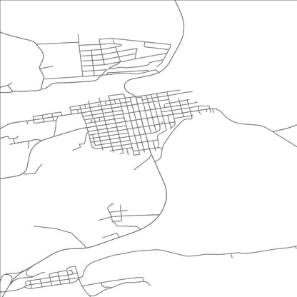 ROAD MAP OF SHENANDOAH, PENNSYLVANIA BY MAPBAKES