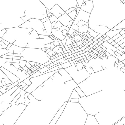 ROAD MAP OF SHIPPENSBURG, PENNSYLVANIA BY MAPBAKES