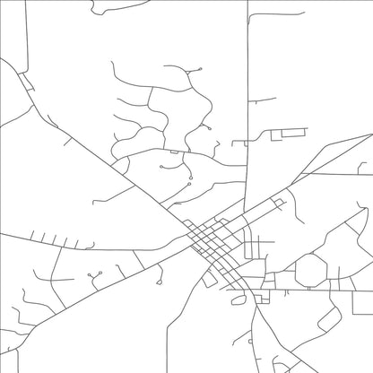 ROAD MAP OF SLIPPERY ROCK, PENNSYLVANIA BY MAPBAKES