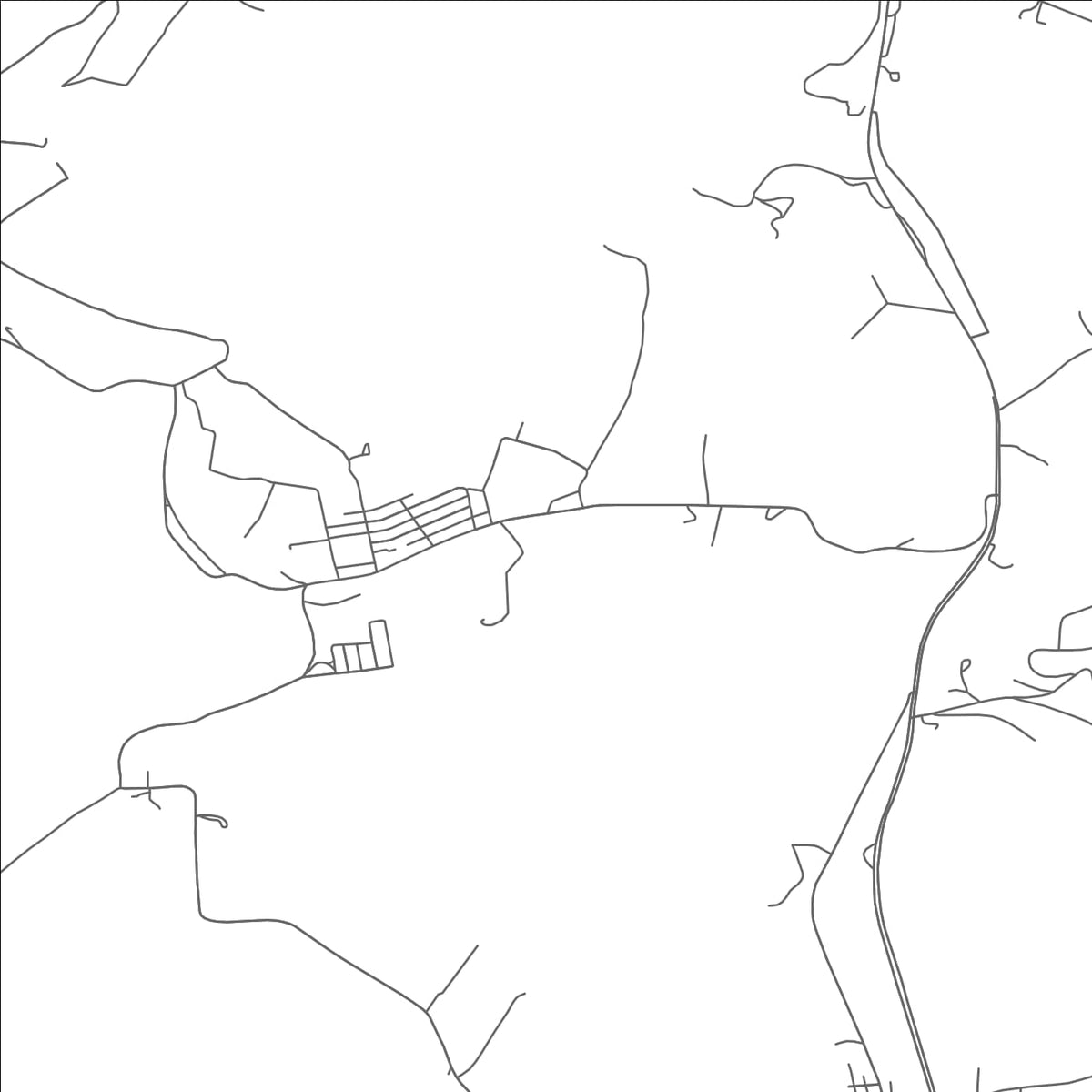 ROAD MAP OF SMOCK, PENNSYLVANIA BY MAPBAKES