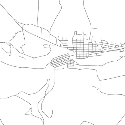 ROAD MAP OF SOUTH BETHLEHEM, PENNSYLVANIA BY MAPBAKES