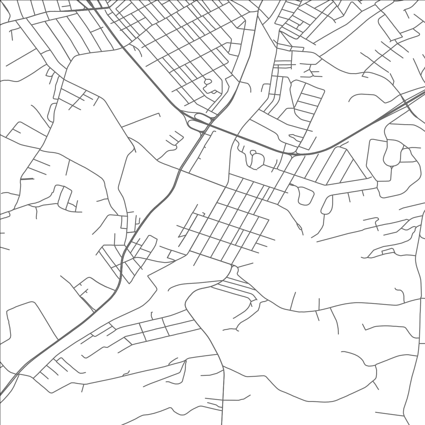 ROAD MAP OF SOUTH GREENSBURG, PENNSYLVANIA BY MAPBAKES