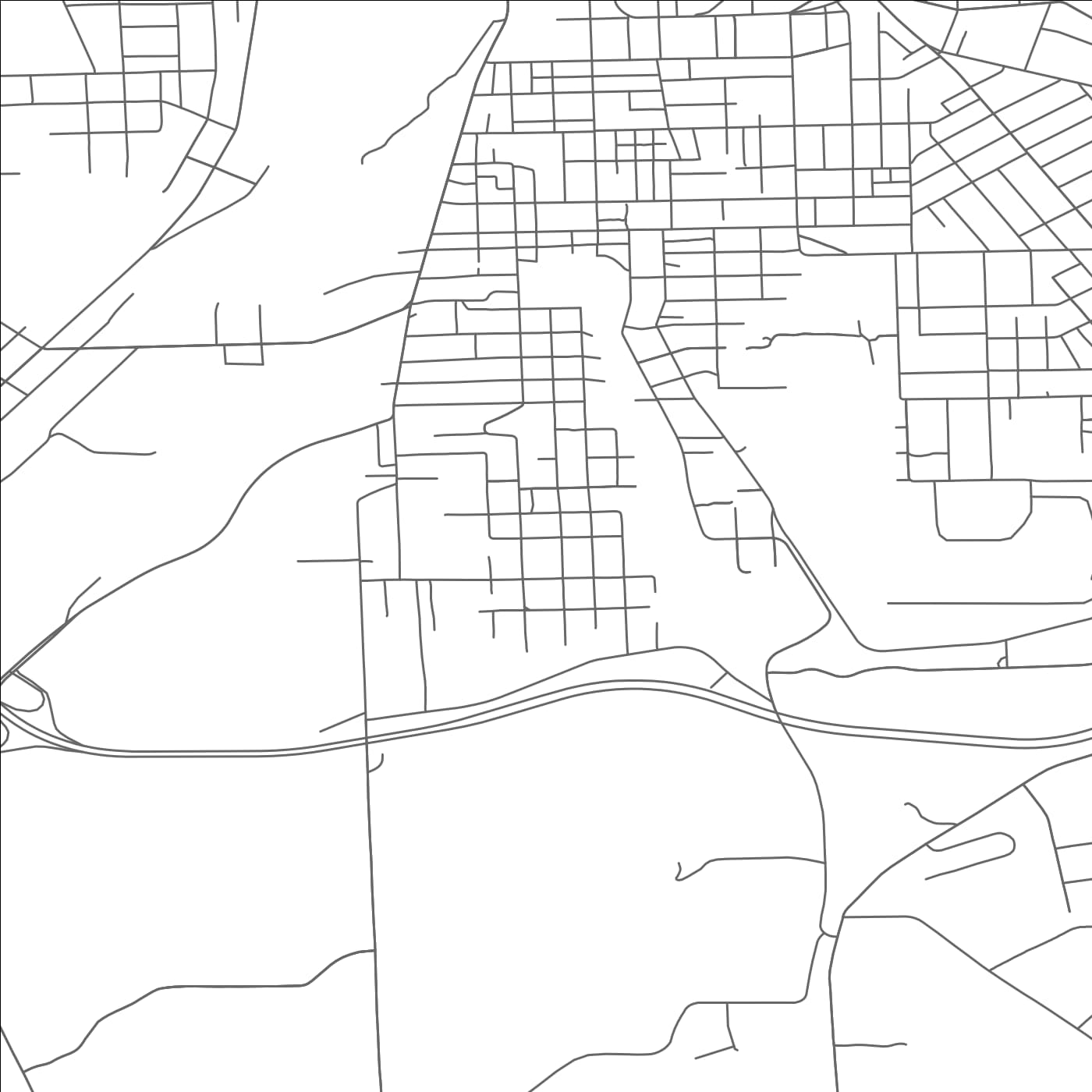 ROAD MAP OF SOUTH NEW CASTLE, PENNSYLVANIA BY MAPBAKES