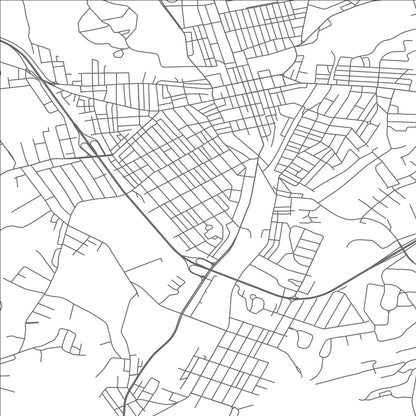 ROAD MAP OF SOUTHWEST GREENSBURG, PENNSYLVANIA BY MAPBAKES