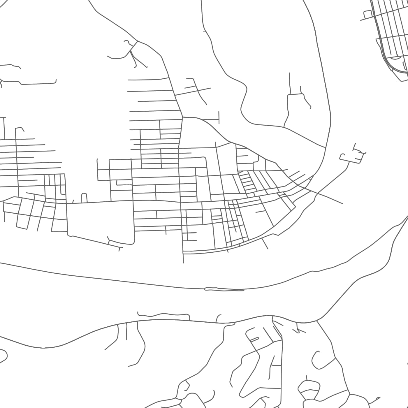 ROAD MAP OF SPRINGDALE, PENNSYLVANIA BY MAPBAKES