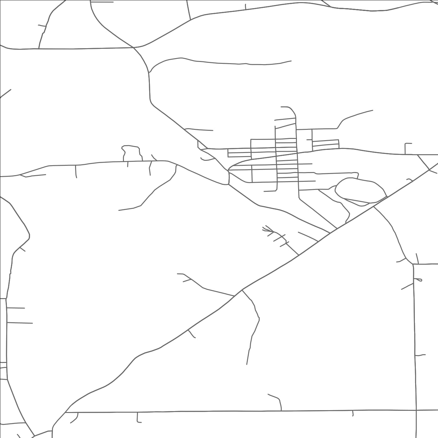 ROAD MAP OF STONEBORO, PENNSYLVANIA BY MAPBAKES