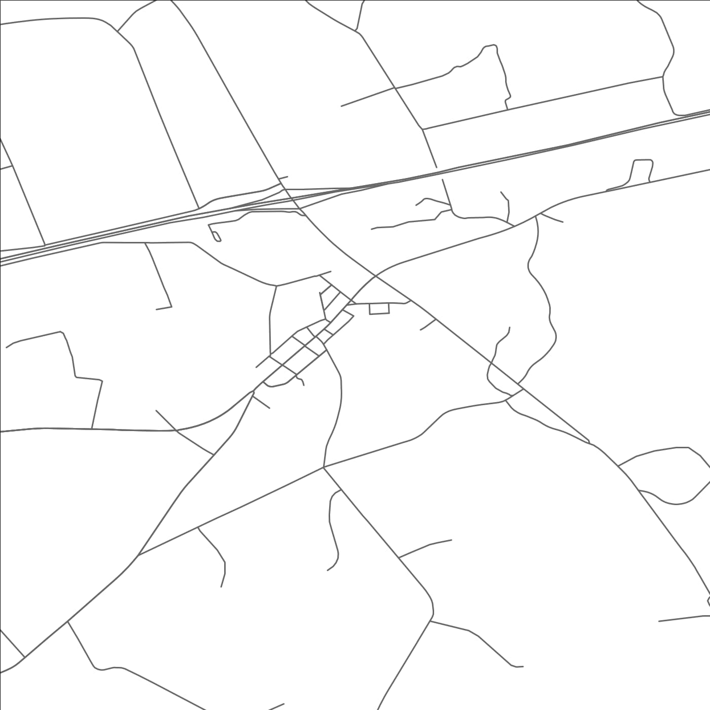 ROAD MAP OF STRAUSSTOWN, PENNSYLVANIA BY MAPBAKES