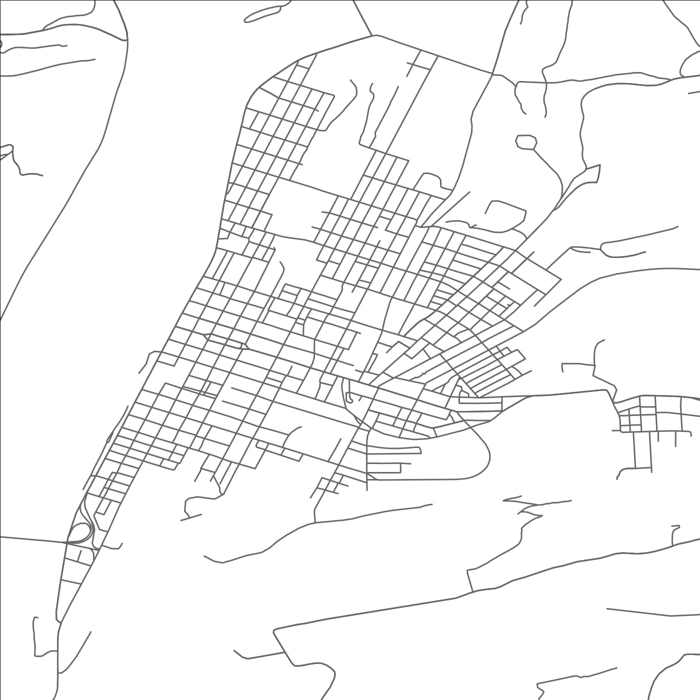 ROAD MAP OF SUNBURY, PENNSYLVANIA BY MAPBAKES