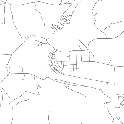 ROAD MAP OF SUTERSVILLE, PENNSYLVANIA BY MAPBAKES