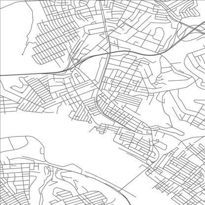 ROAD MAP OF SWISSVALE, PENNSYLVANIA BY MAPBAKES