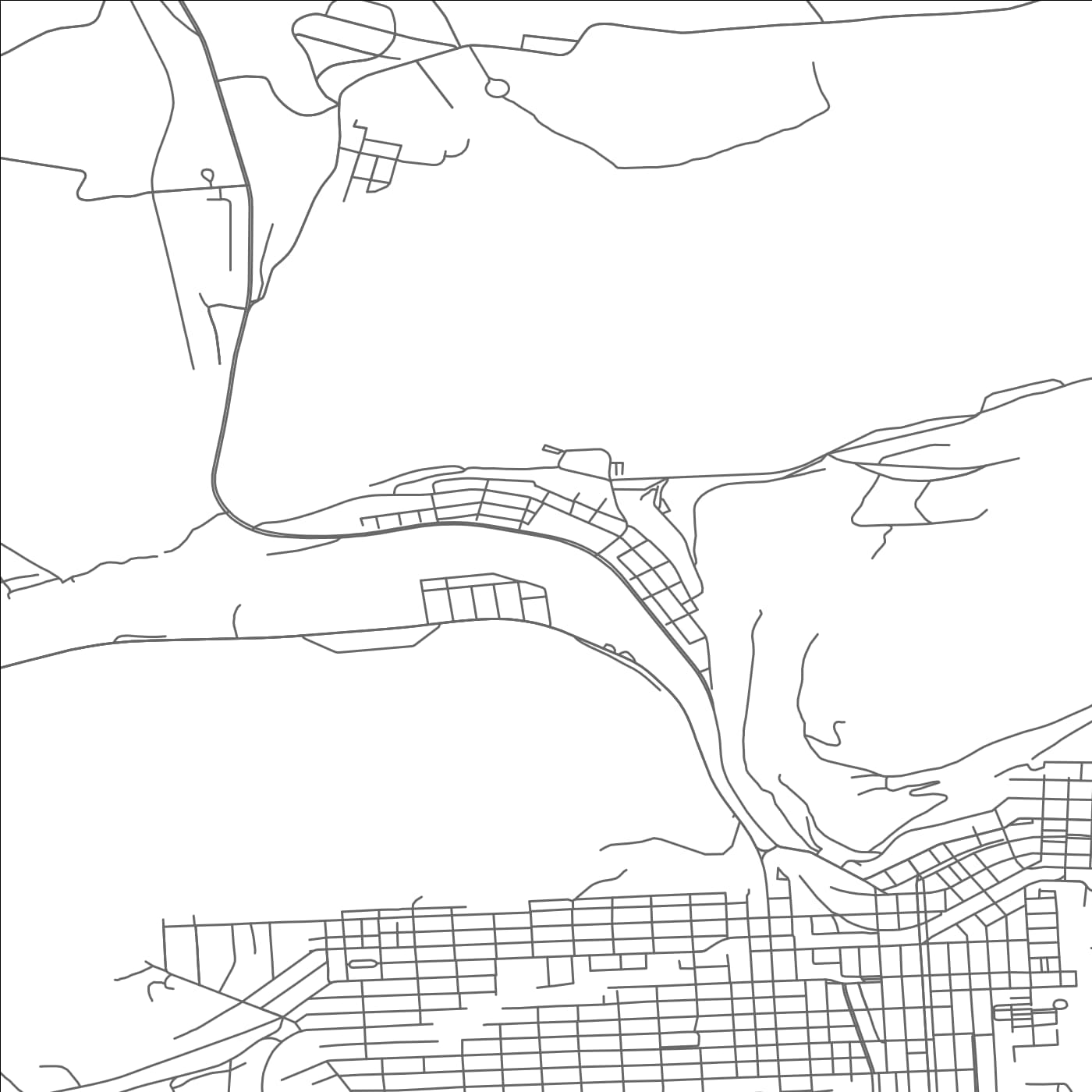 ROAD MAP OF THARPTOWN, PENNSYLVANIA BY MAPBAKES