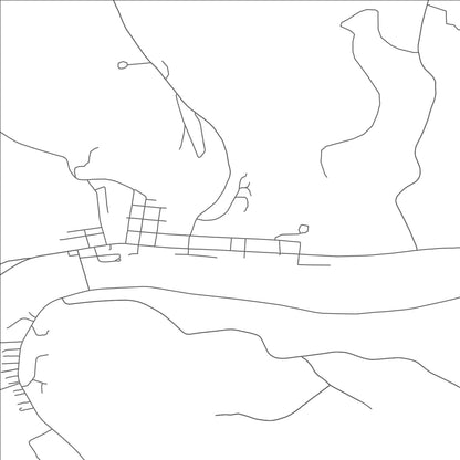 ROAD MAP OF TIDIOUTE, PENNSYLVANIA BY MAPBAKES