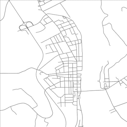 ROAD MAP OF TOWANDA, PENNSYLVANIA BY MAPBAKES