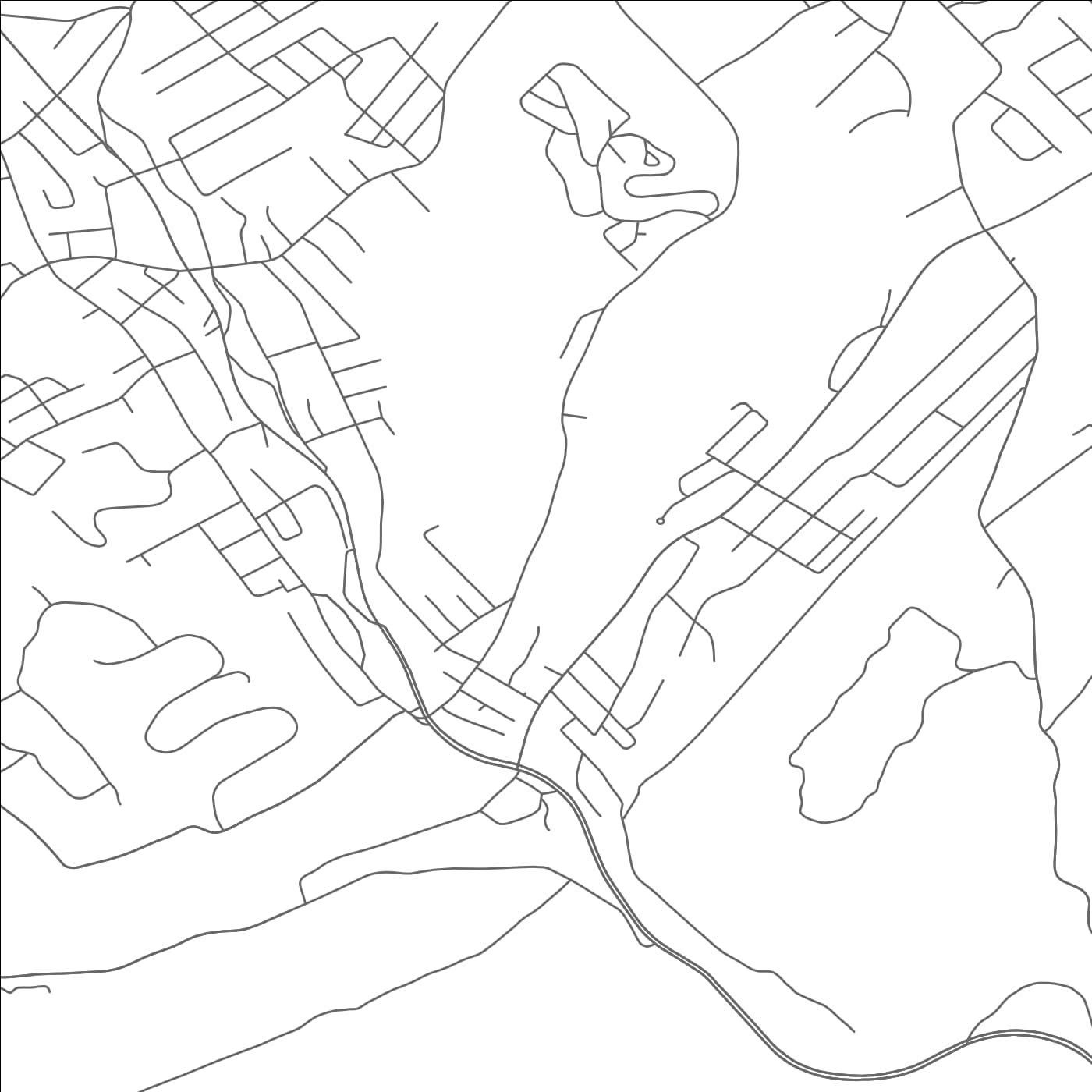 ROAD MAP OF TRUCKSVILLE, PENNSYLVANIA BY MAPBAKES