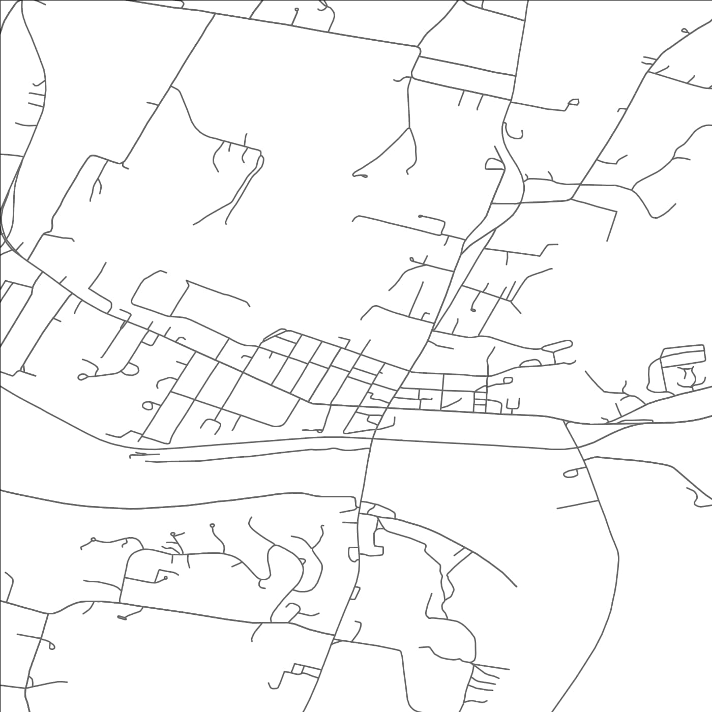 ROAD MAP OF TUNKHANNOCK, PENNSYLVANIA BY MAPBAKES