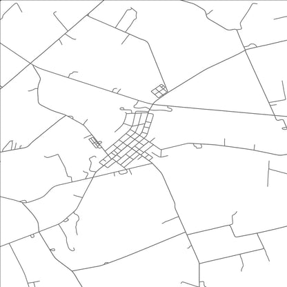 ROAD MAP OF TURBOTVILLE, PENNSYLVANIA BY MAPBAKES