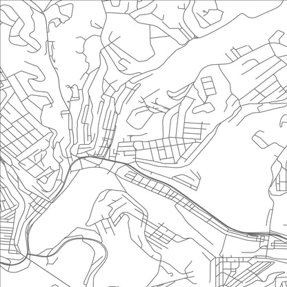 ROAD MAP OF TURTLE CREEK, PENNSYLVANIA BY MAPBAKES