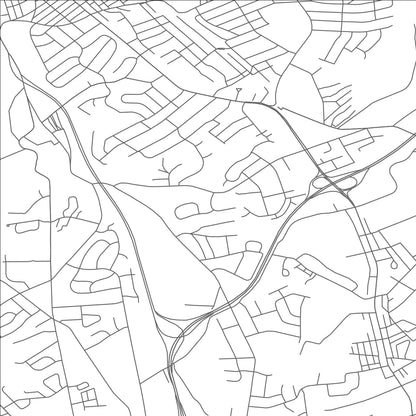 ROAD MAP OF TYLER RUN, PENNSYLVANIA BY MAPBAKES