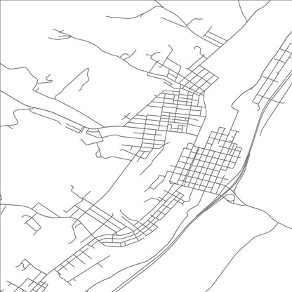 ROAD MAP OF TYRONE, PENNSYLVANIA BY MAPBAKES