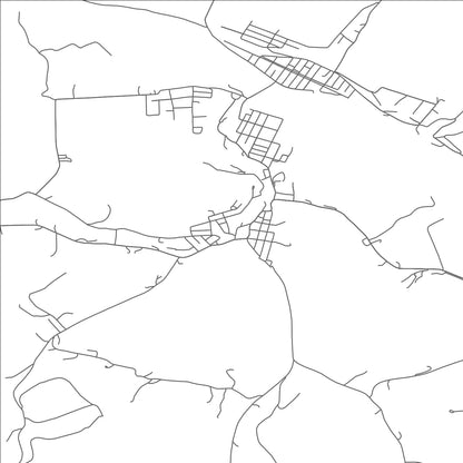 ROAD MAP OF VANDERBILT, PENNSYLVANIA BY MAPBAKES