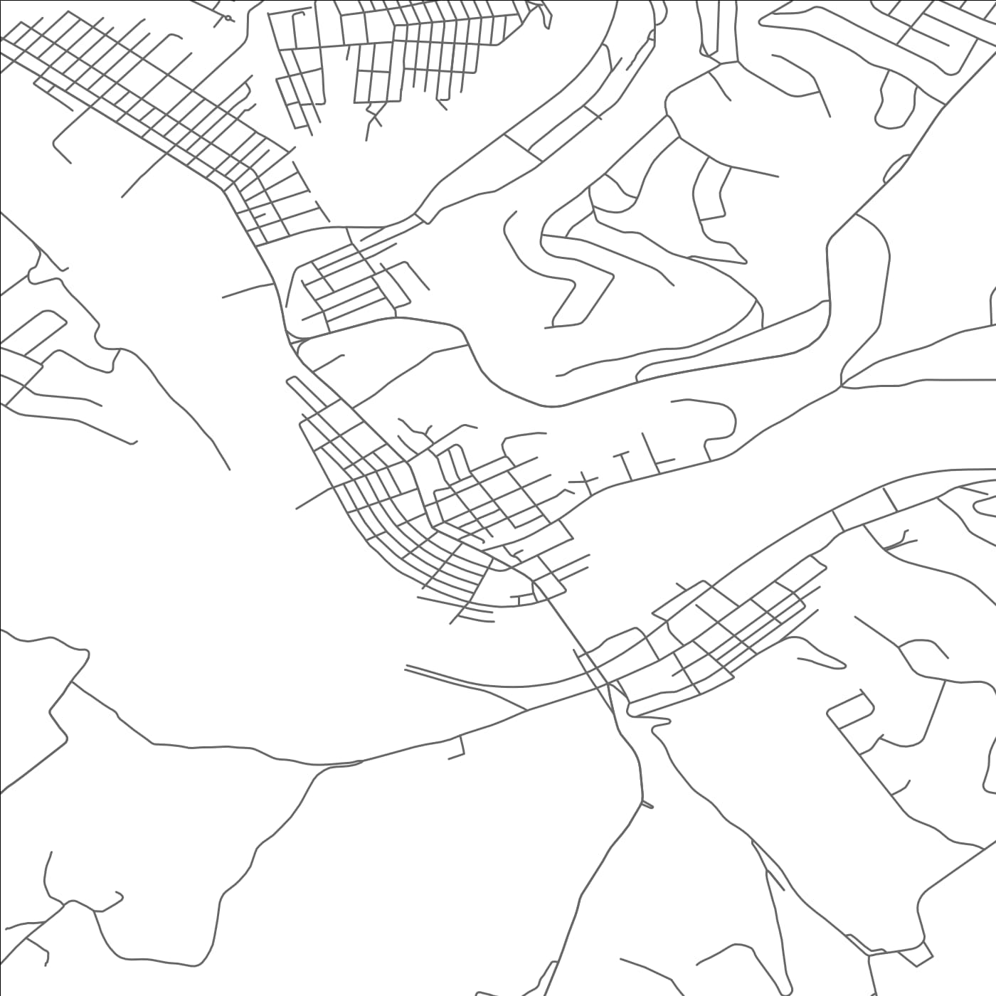 ROAD MAP OF VERSAILLES, PENNSYLVANIA BY MAPBAKES