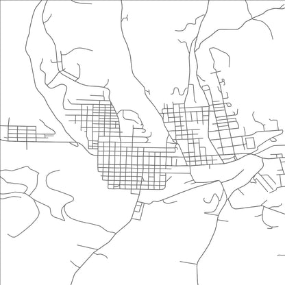 ROAD MAP OF WAYNESBURG, PENNSYLVANIA BY MAPBAKES