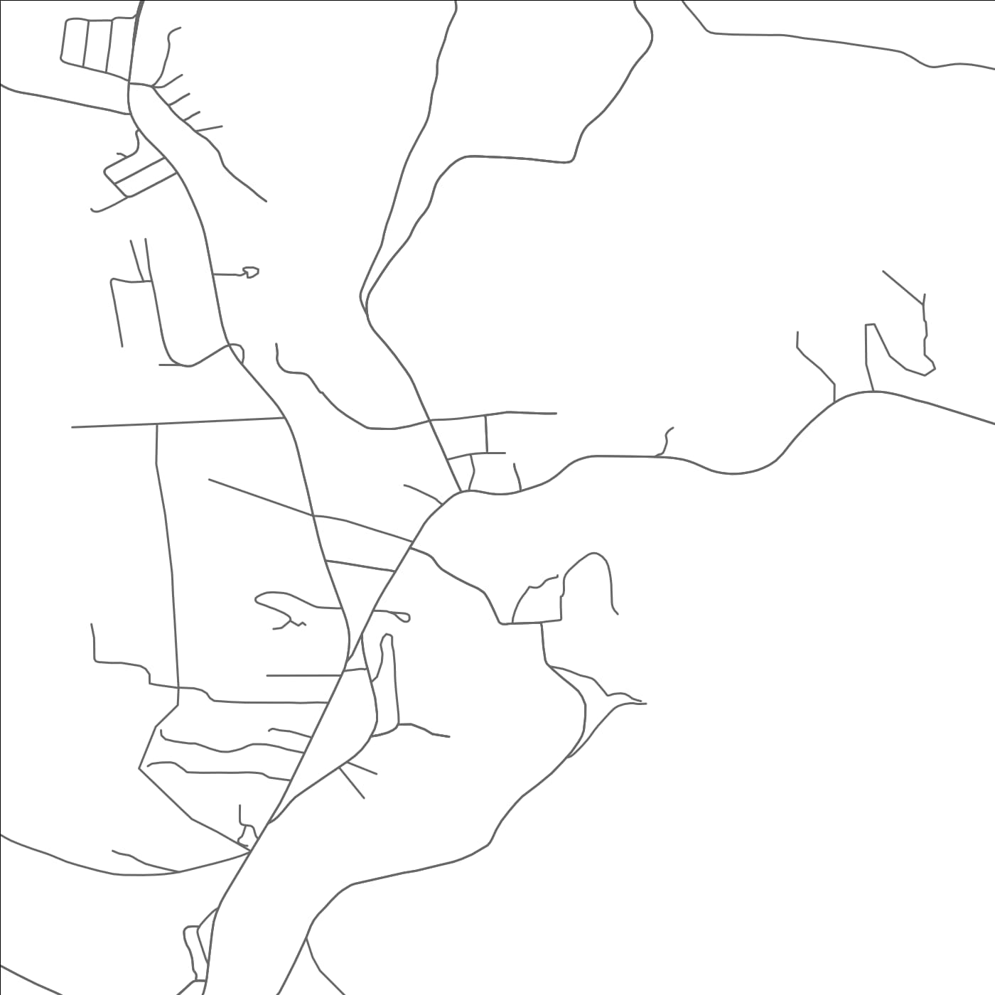 ROAD MAP OF WEEDVILLE, PENNSYLVANIA BY MAPBAKES