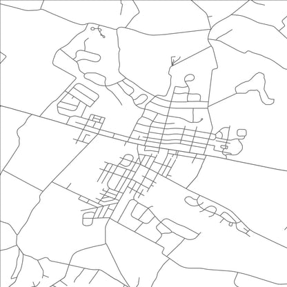 ROAD MAP OF WERNERSVILLE, PENNSYLVANIA BY MAPBAKES